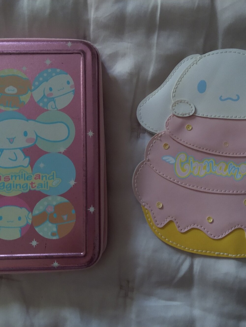 Y2K Sanrio 2002/2003 Cinnamoroll Zipper Tin Case And Coin Pouch